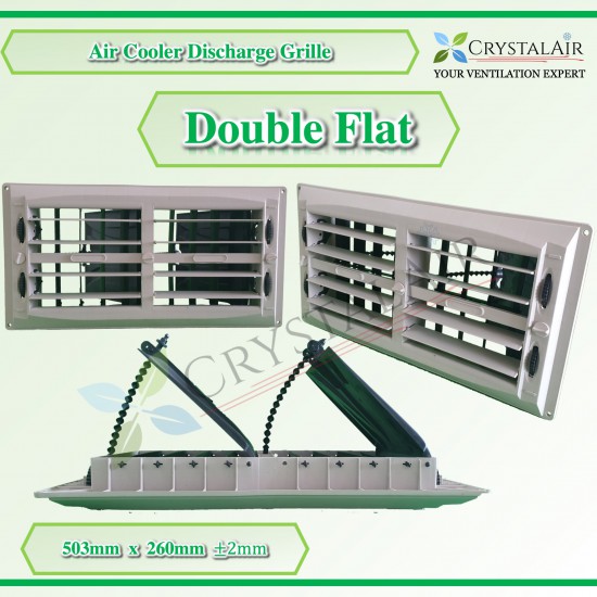 CrystalAir Air Cooler Double-Deflection Double Flat Discharge Air Grille Air Vent