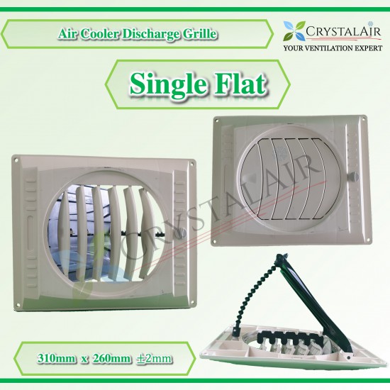 CrystalAir Air Cooler 360 Single Flat Discharge Air Grille Air Vent
