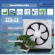 CrystalAir HouseHold Exhaust Fan Ventilator Bedroom Living Room Toilet Kitchen 10 inch 10" Ekzos Kipas