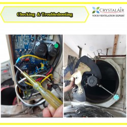 On-Site Checking Troubleshooting Inspection for Air Cooler, Air Conditioner, Exhaust Fan