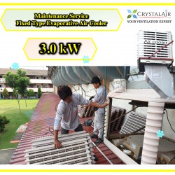 3.0kW 30000CMH Fixed Type Evaporative Air Cooler Cleaning Maintenance Service