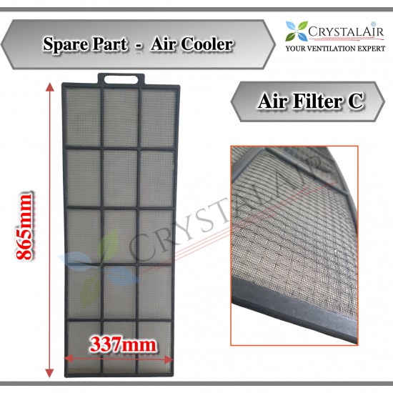 Spare Part CrystalAir Air Filter Net for Evaporative Air Cooler