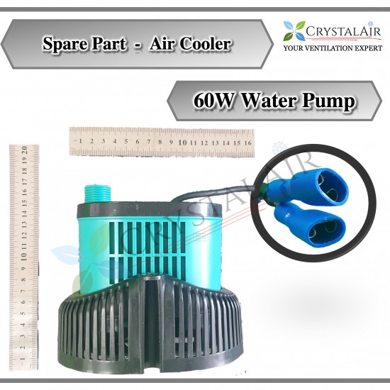 Universal 60W Water Pump for Fixed Type Evaporative Air Cooler with Female Crimp Terminal - Plug and Play